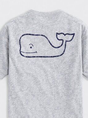 Vineyard Vines Whale Pocket Tee XL Gray Heather NWT Sealed